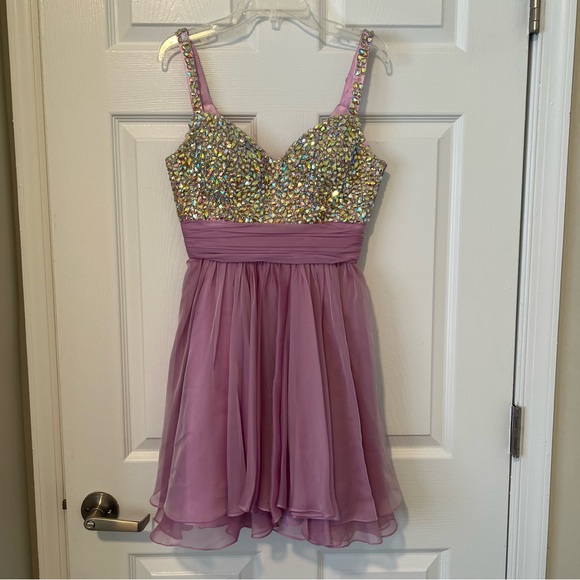 Bejeweled Mini Dress - Picture 1 of 10